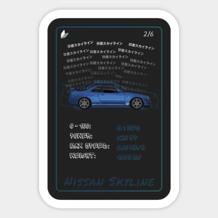 Nissan Skyline Sticker